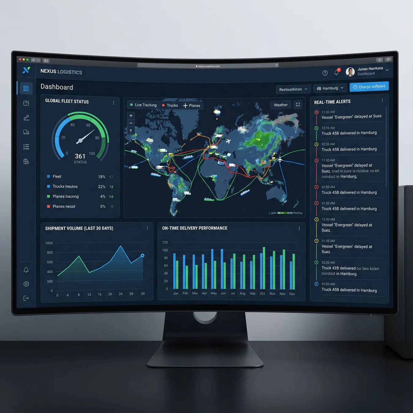 Custom logistics software replacing a fragmented manual process.