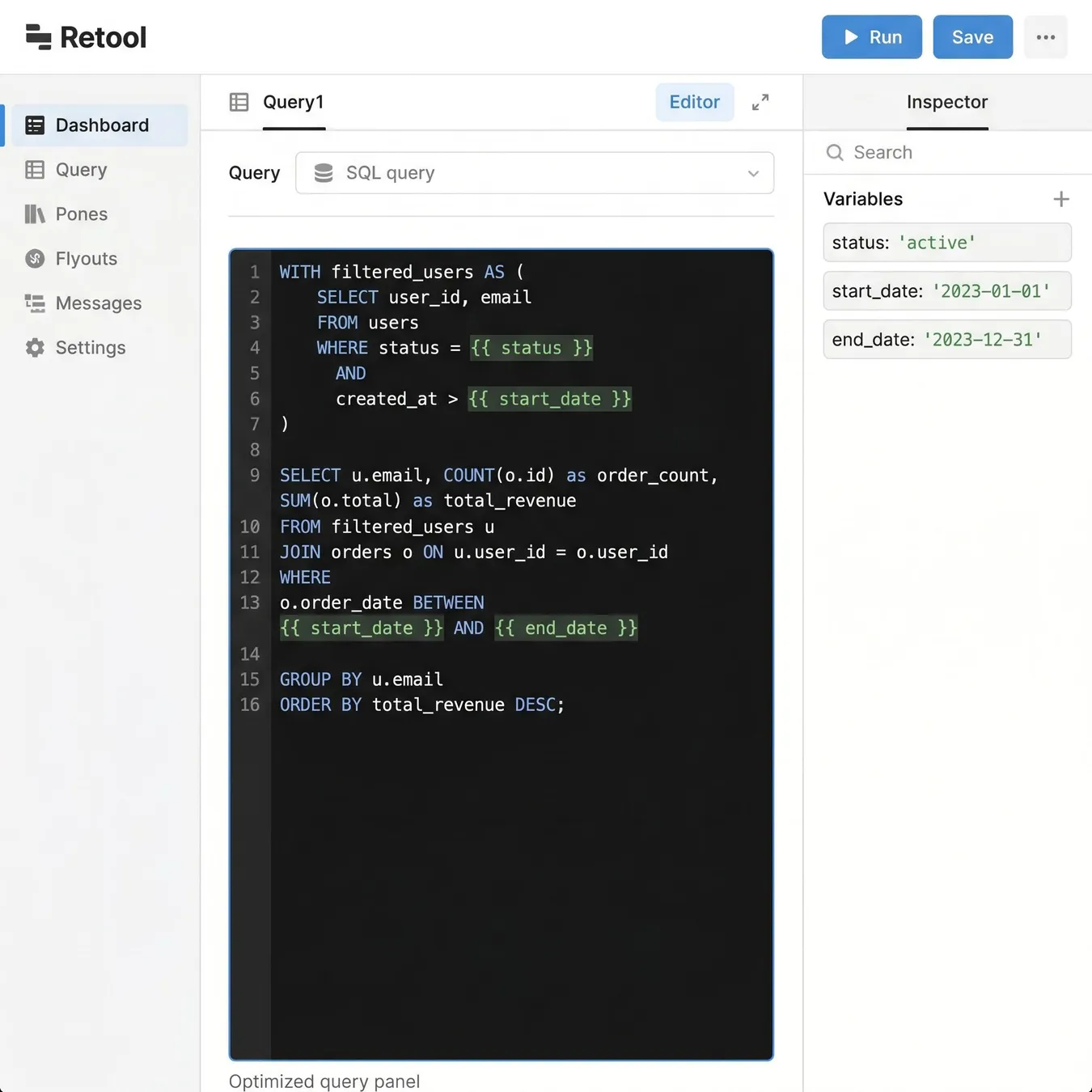 Optimized query management for speed.