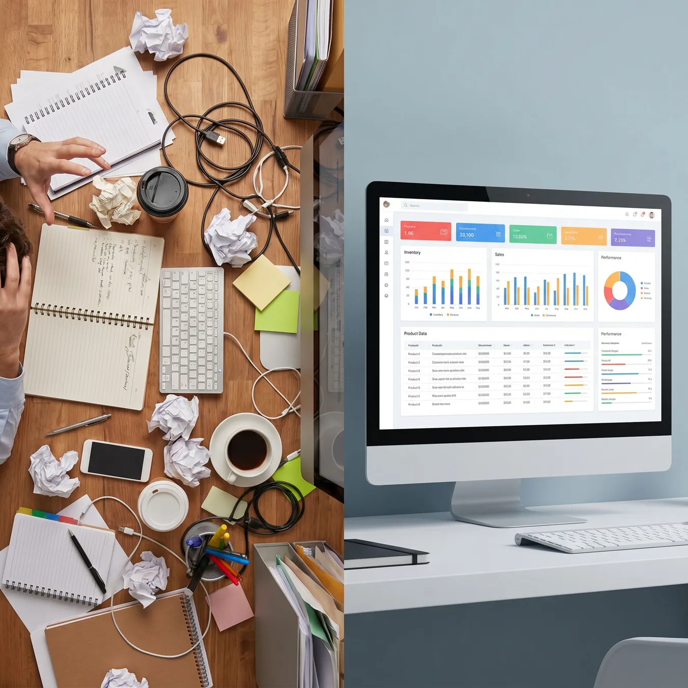 Transitioning from manual chaos to digital order.