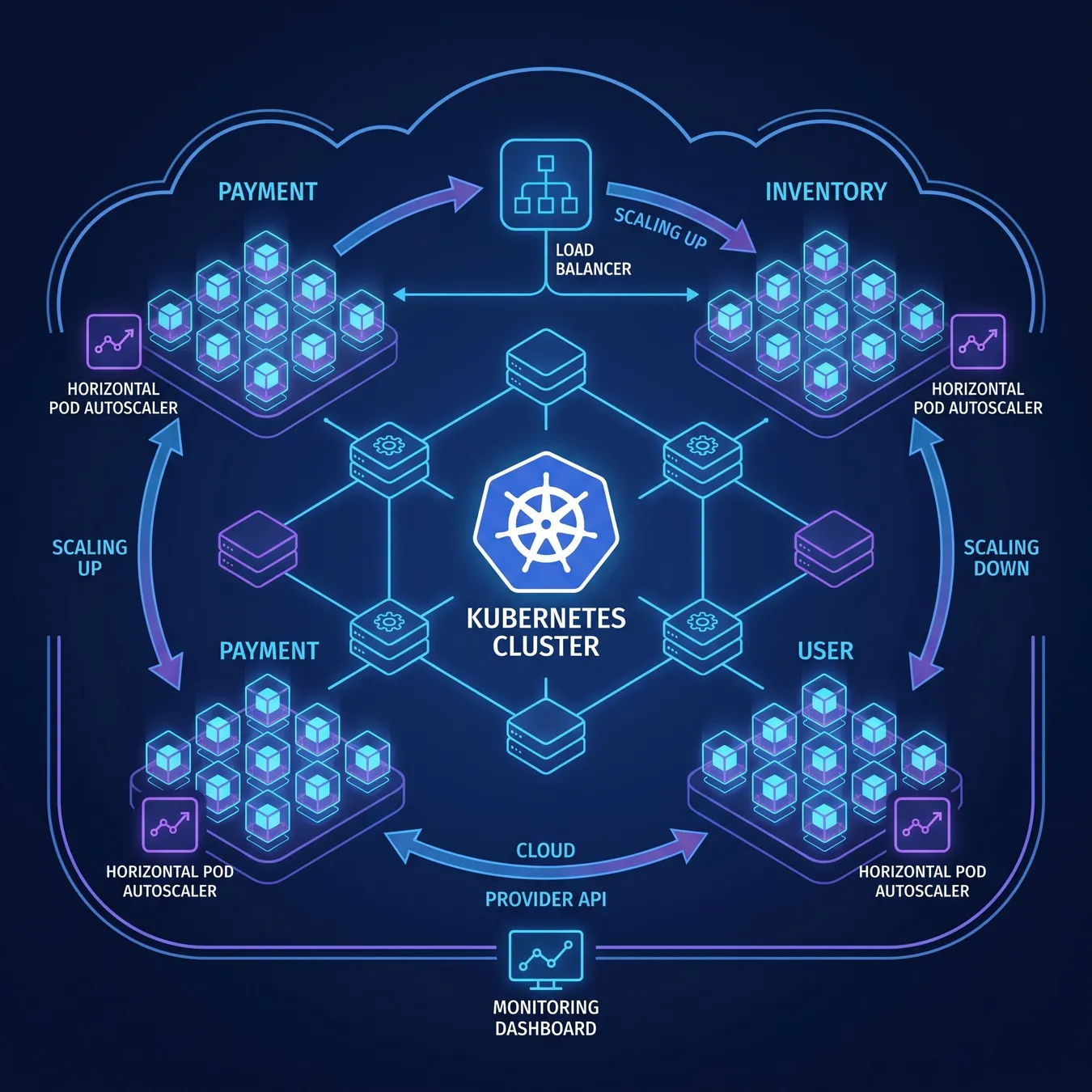 Kubernetes provides the orchestration layer for modern SaaS.