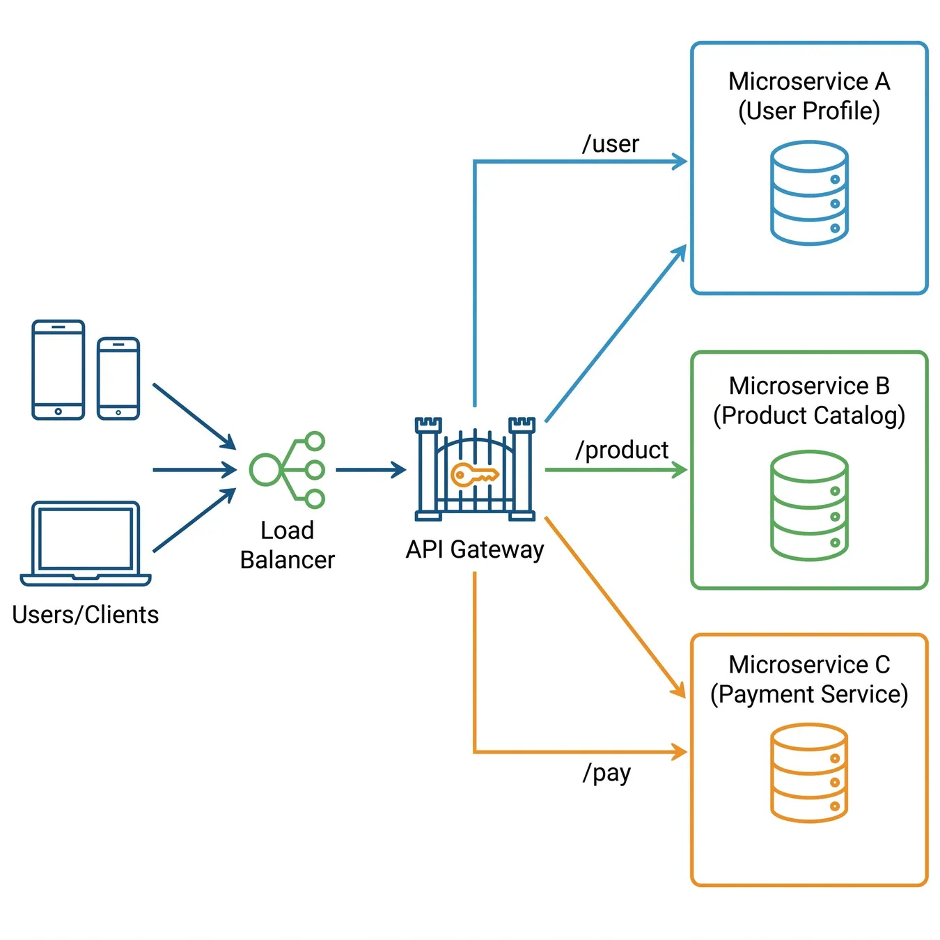 Phase 2: API Gateway managing traffic distribution.