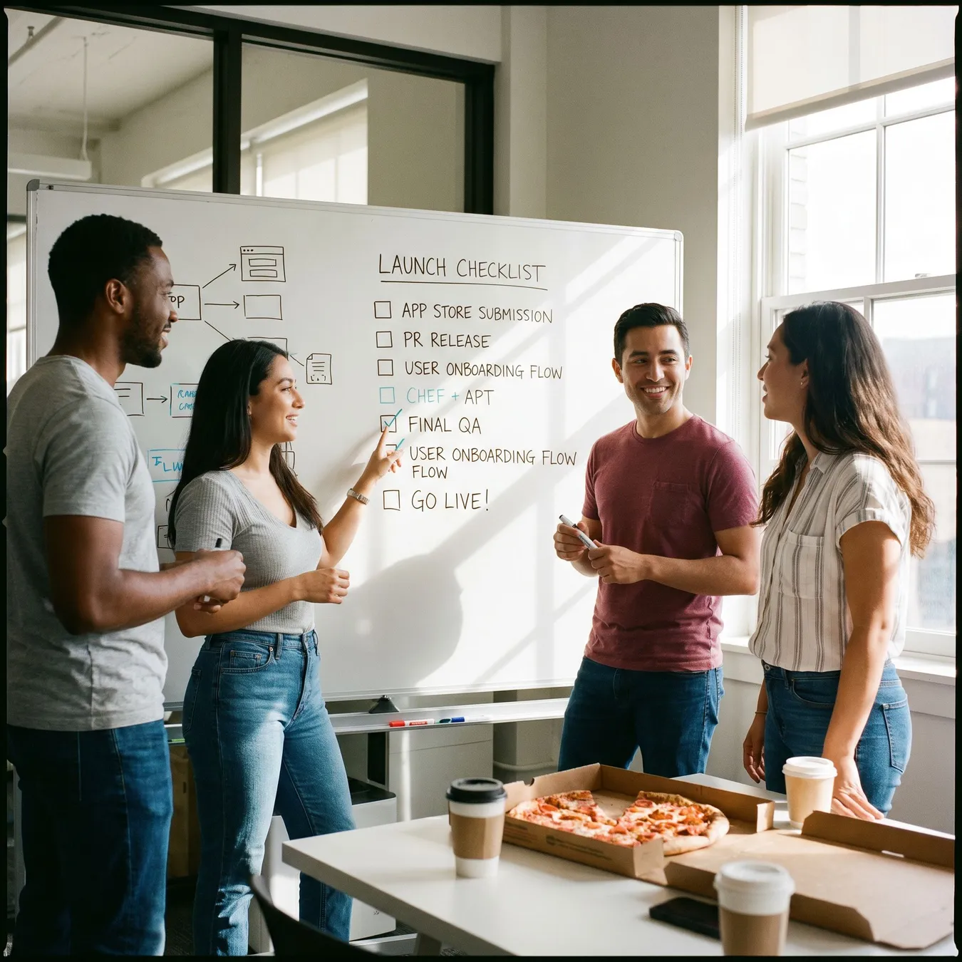 Coordination is key to a successful startup launch.