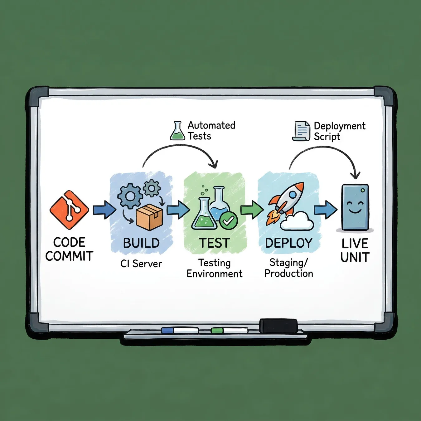Simplified deployment workflow.