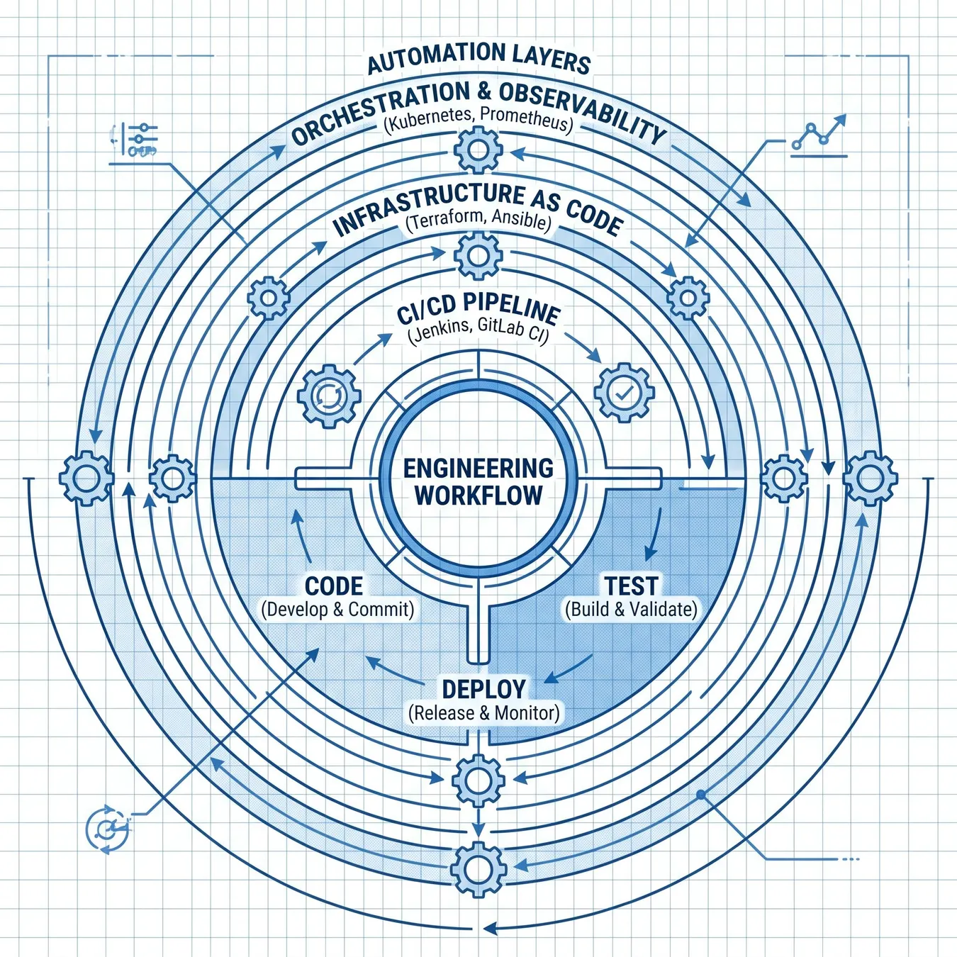 Visualizing the automated engineering lifecycle.