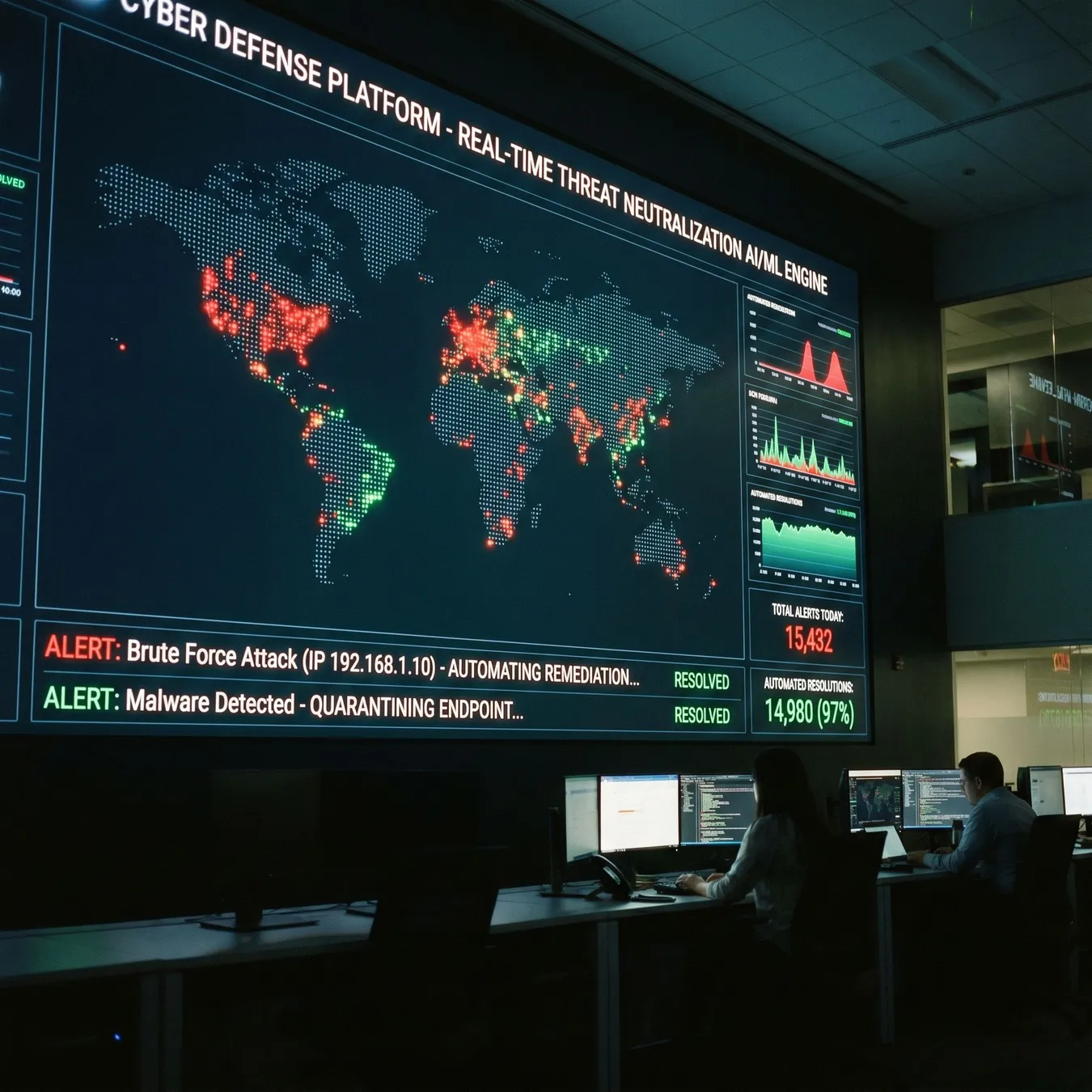 Real-time security monitoring.