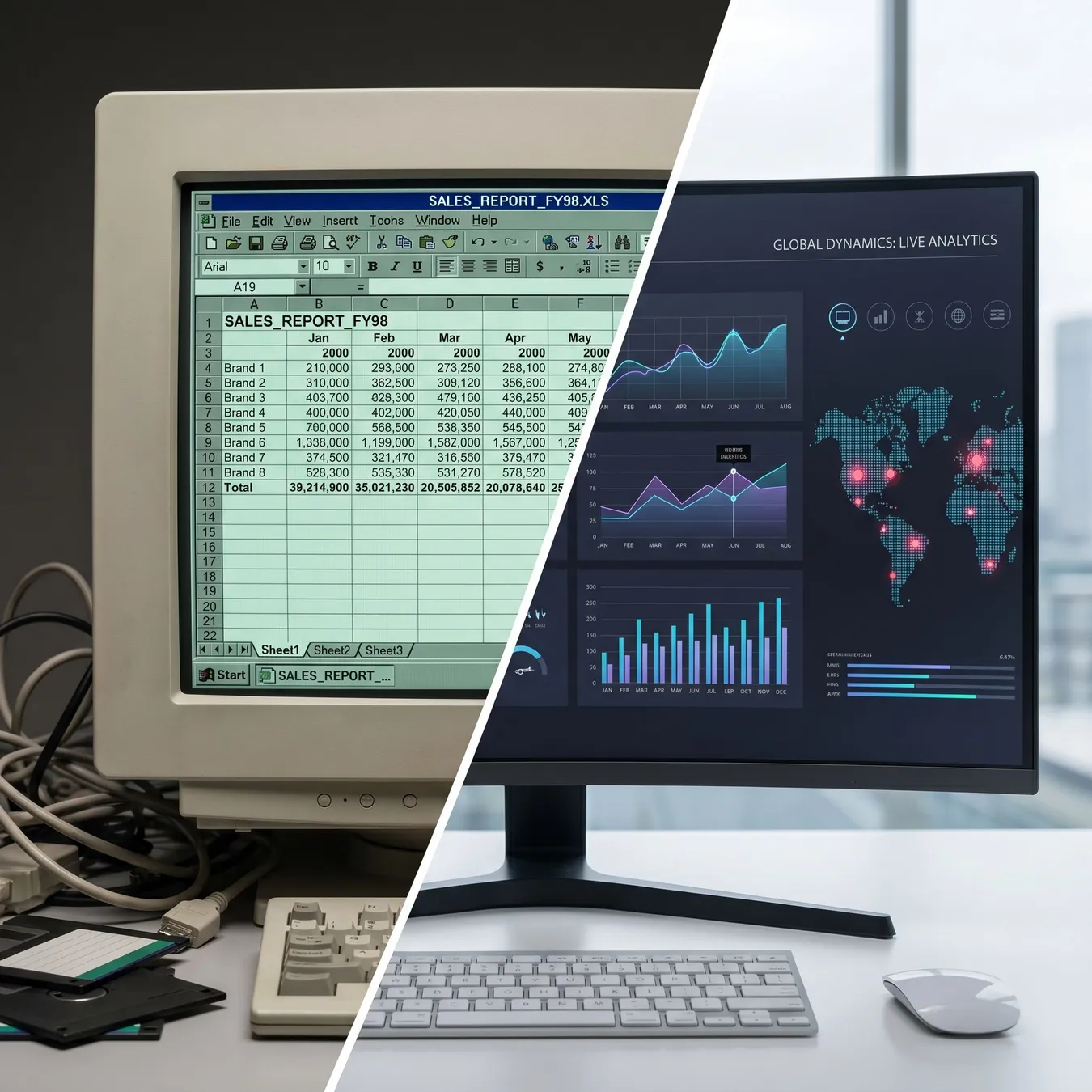 Transitioning from legacy manual processes to modern digital dashboards.