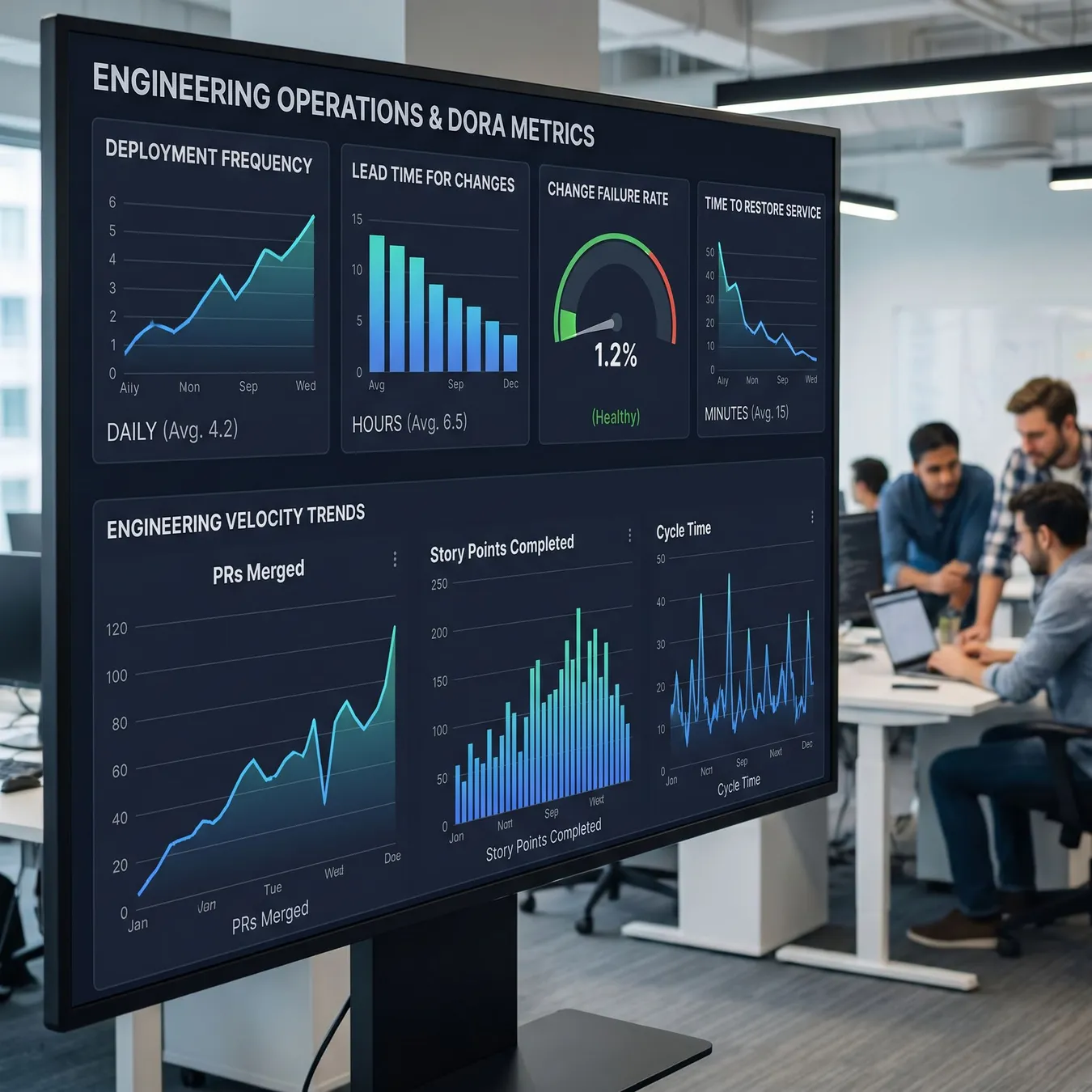 Tracking performance to ensure timeline adherence.