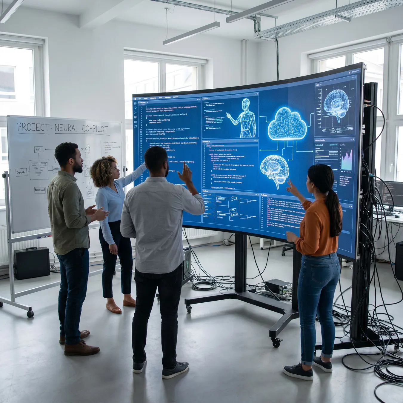 Human-AI collaboration in modern studios.