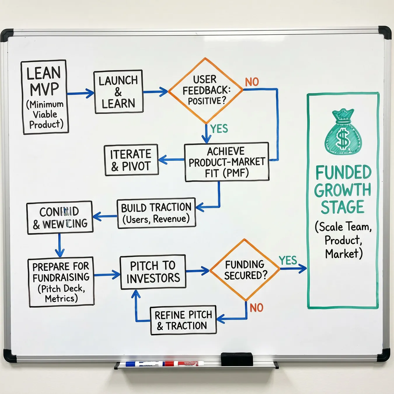 The transition from self-funding to institutional capital.
