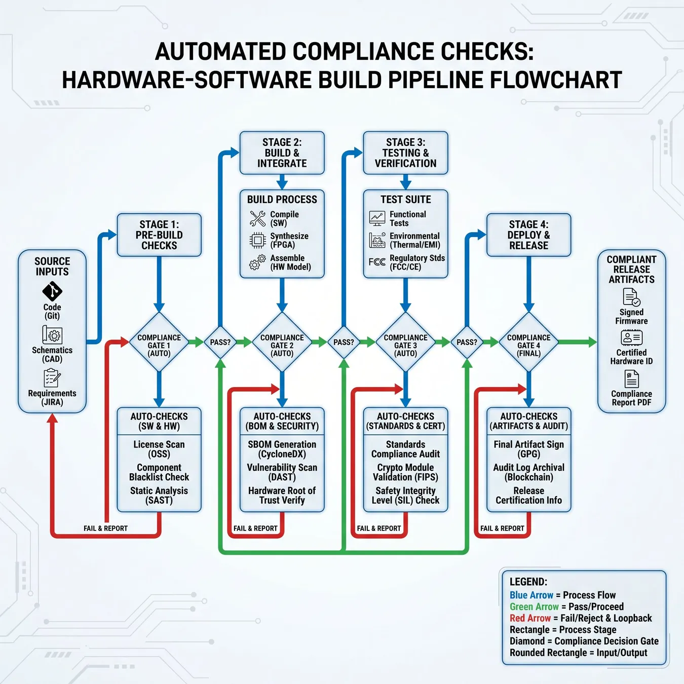 Automated compliance workflow.
