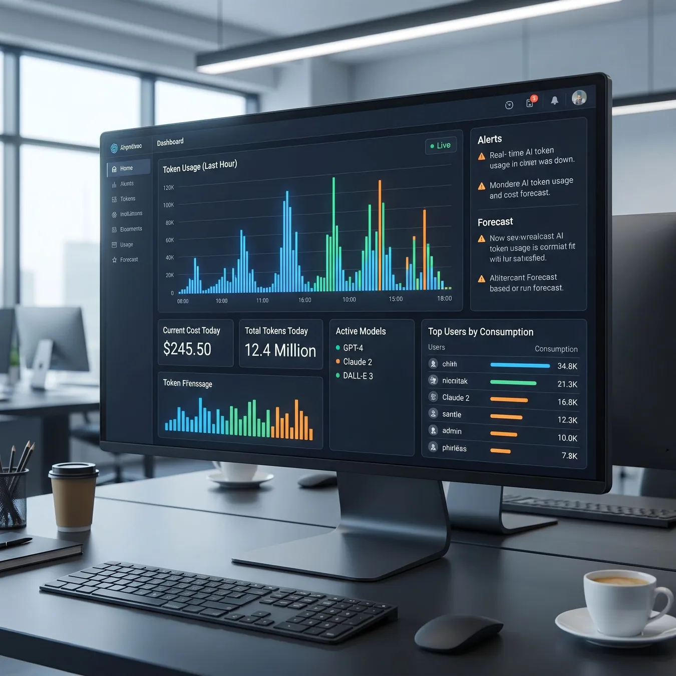 Monitoring operational costs in production.
