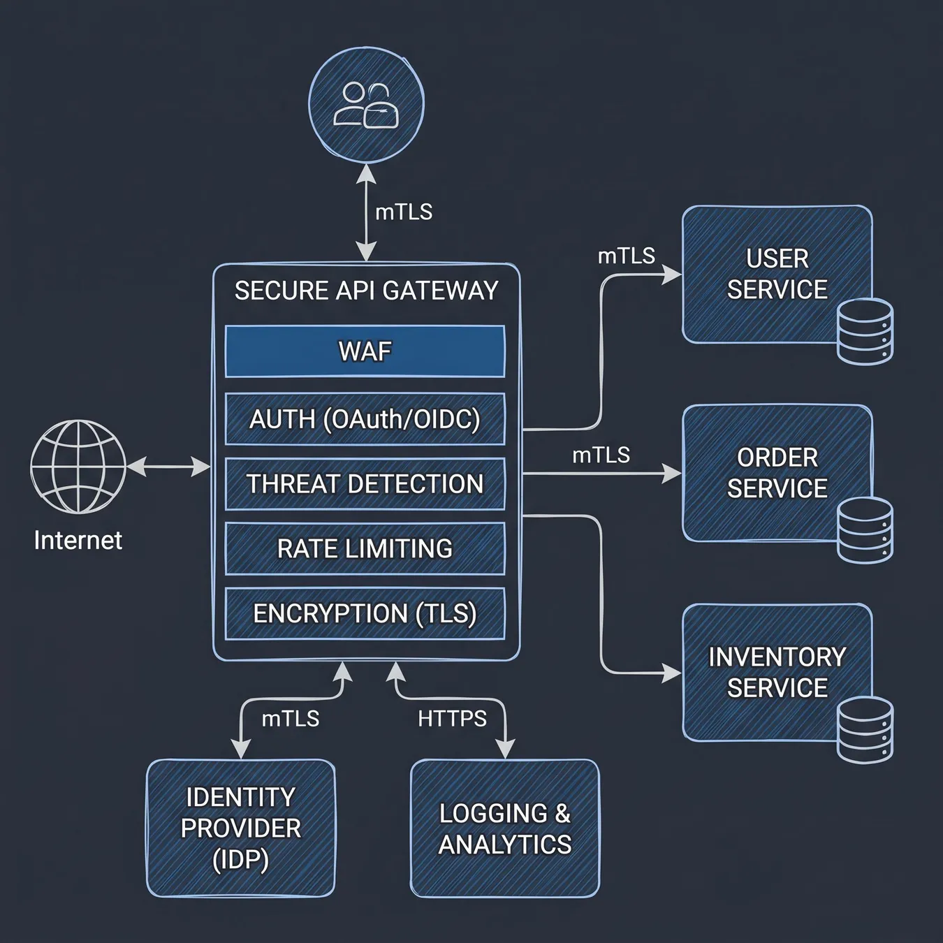 Secure architecture protects your business data.