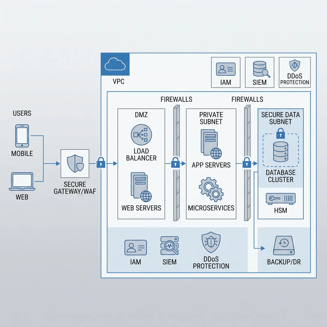 Secure cloud architecture is vital for modern banking compliance.