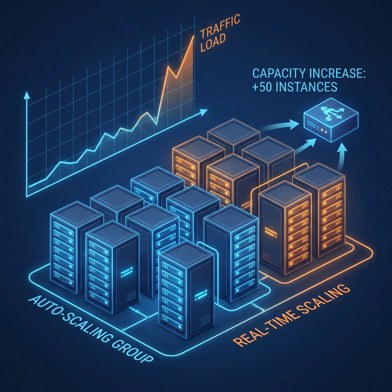 Elastic scaling for SaaS applications.