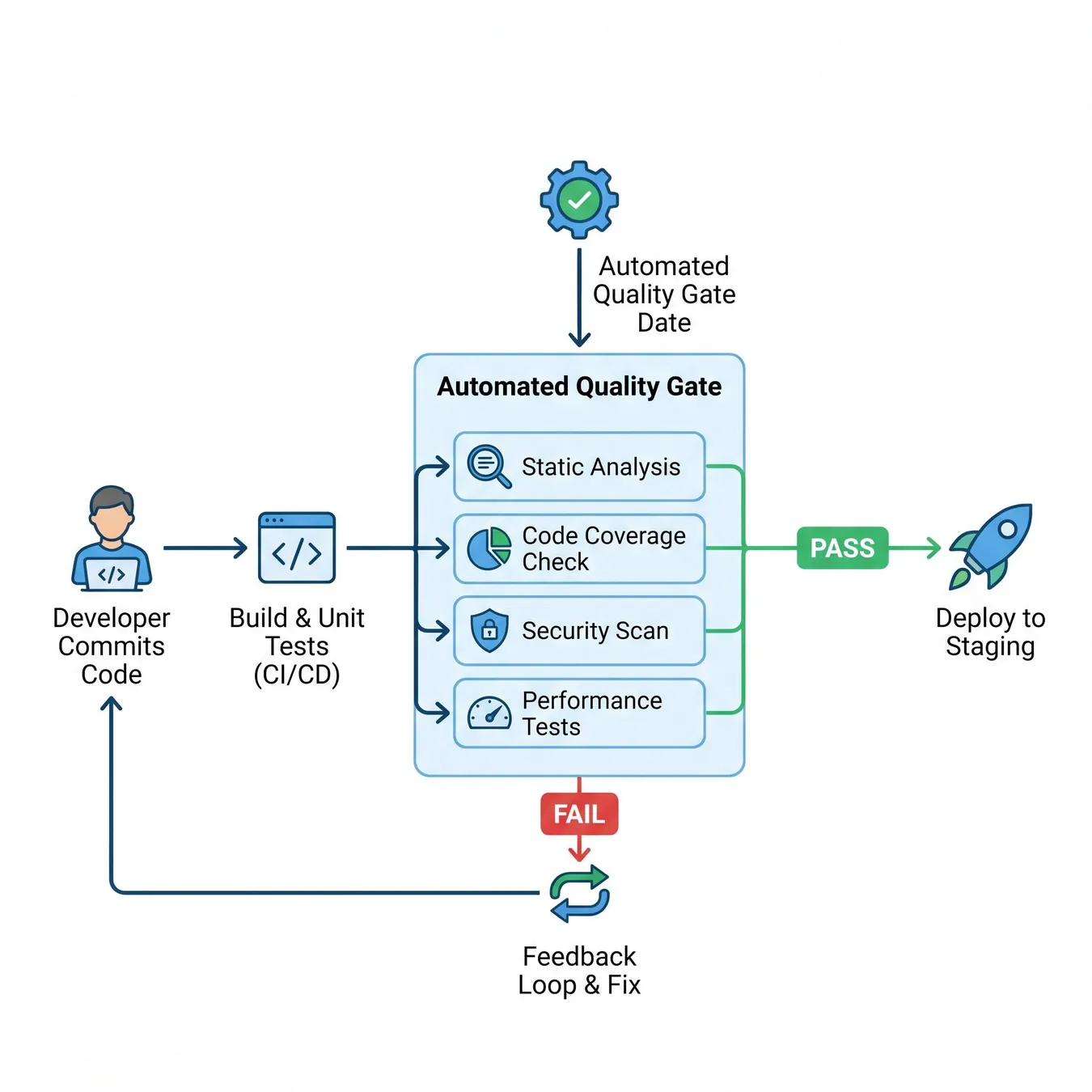 Automated quality gates.