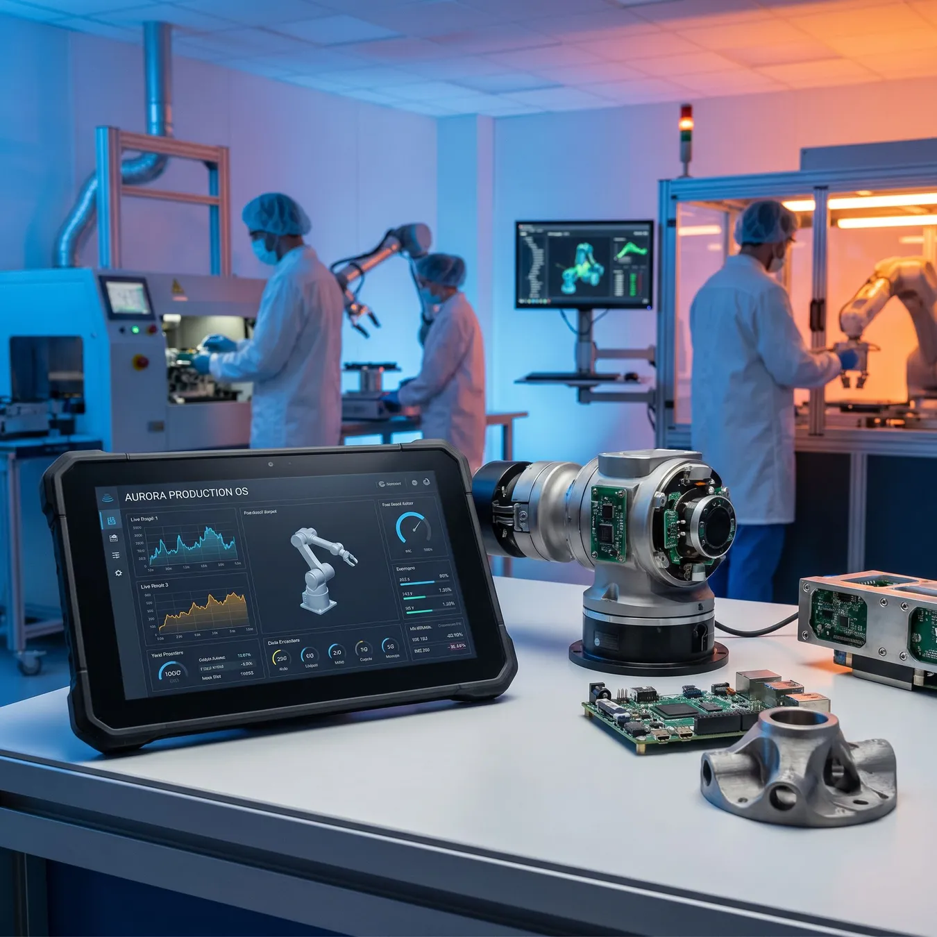 Bridging the gap between physical production and digital management.