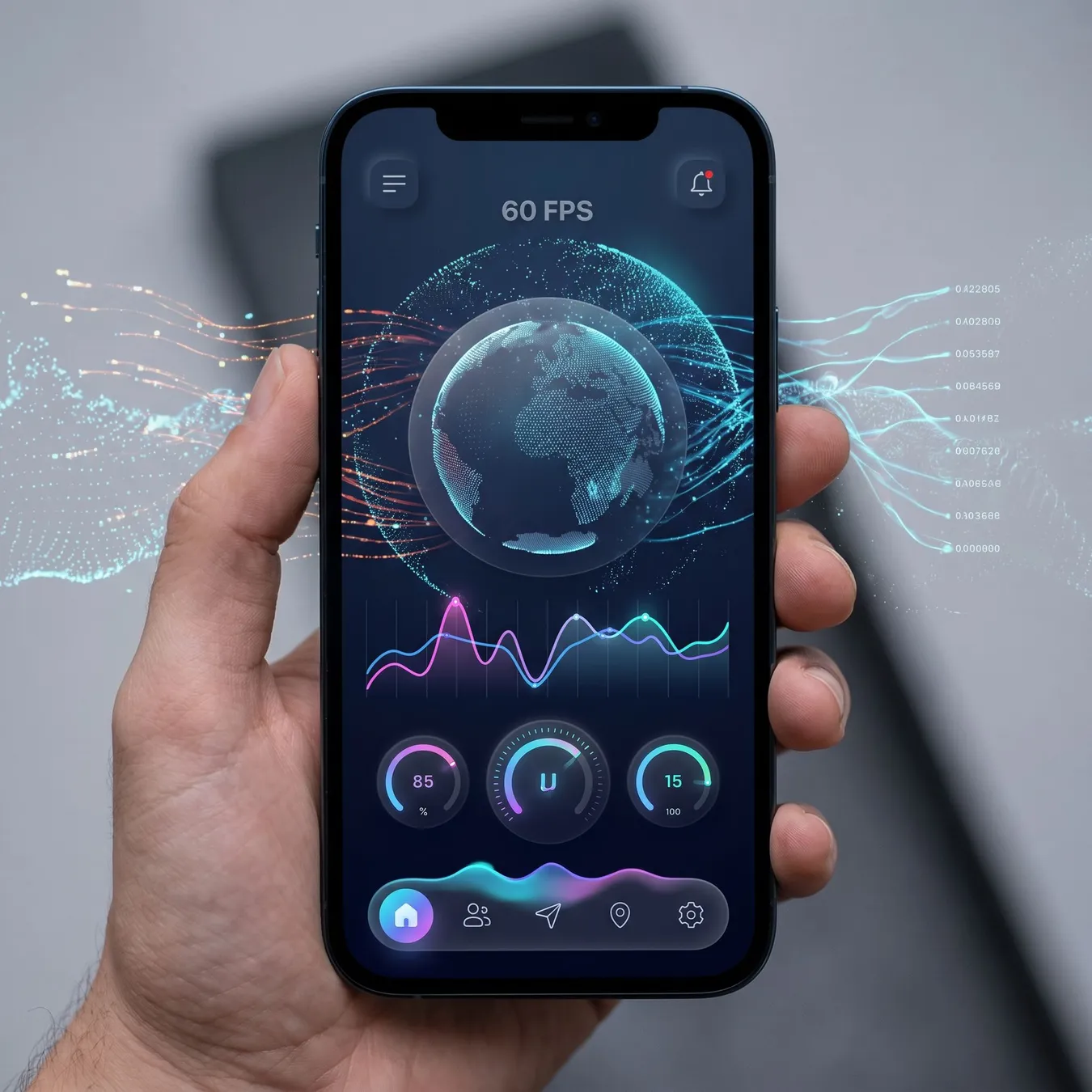 Flutter excels at creating pixel-perfect custom interfaces.