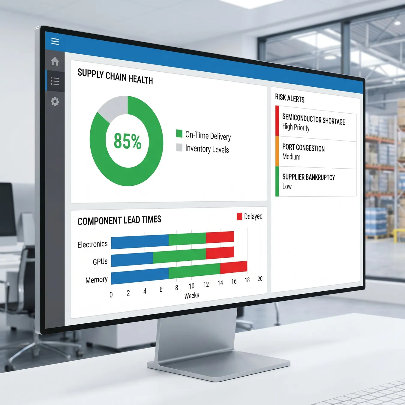 Custom supply chain visibility software.