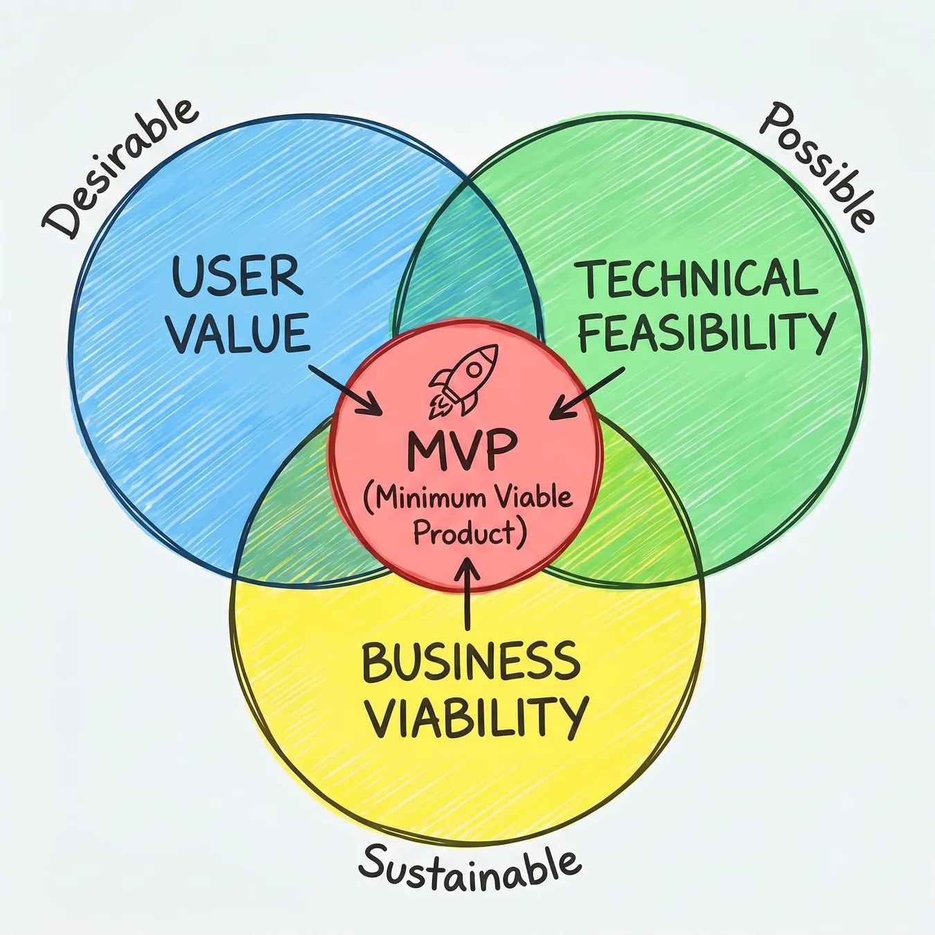 The three pillars of a fundable MVP.