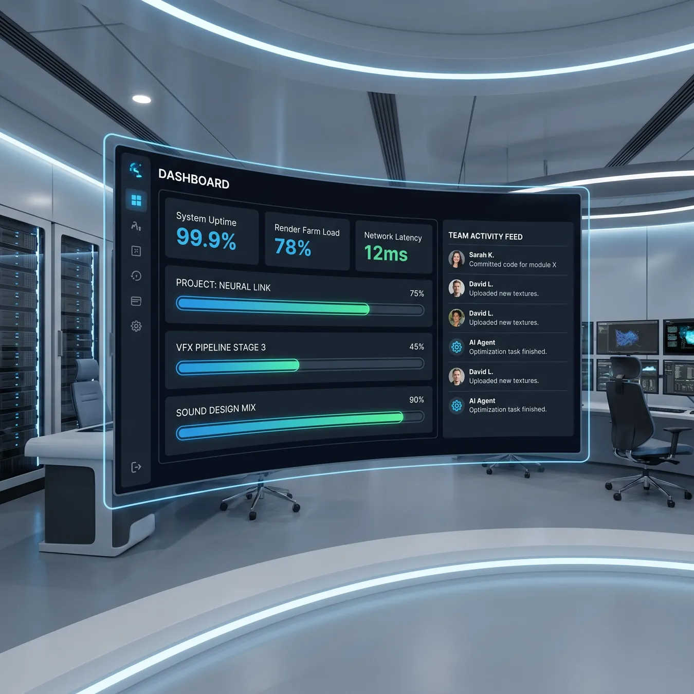 Centralized operational dashboards replace fragmented data silos.