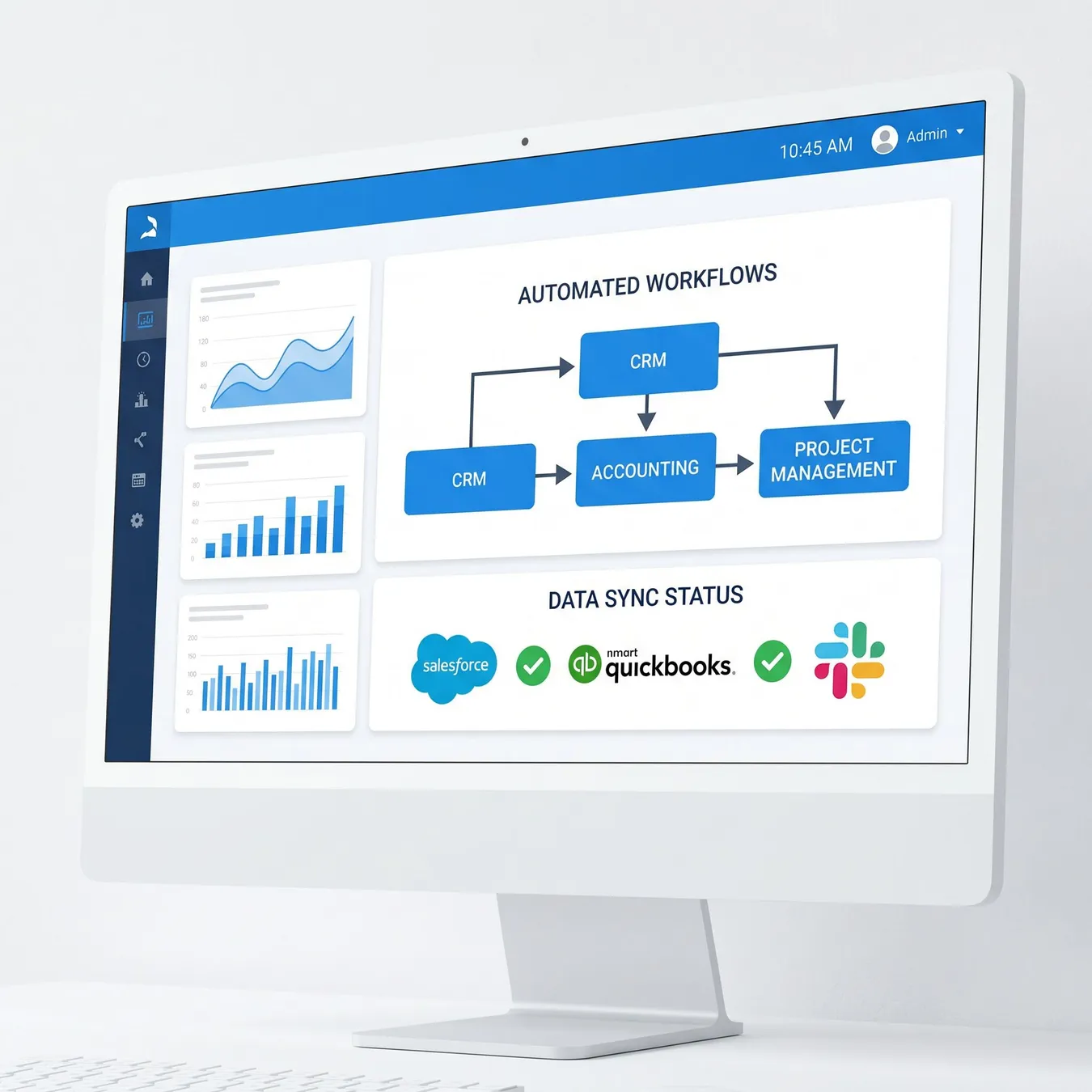 Modern operational dashboard for SMBs.