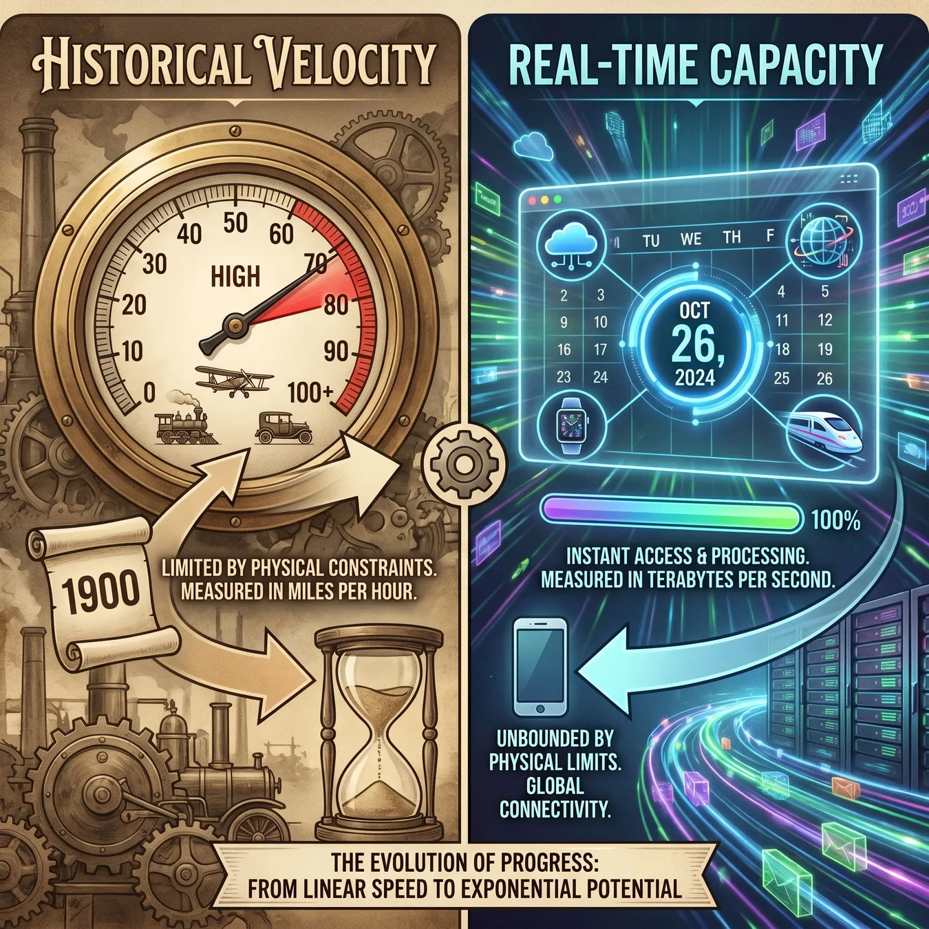 Velocity looks at the past; capacity looks at the immediate future.