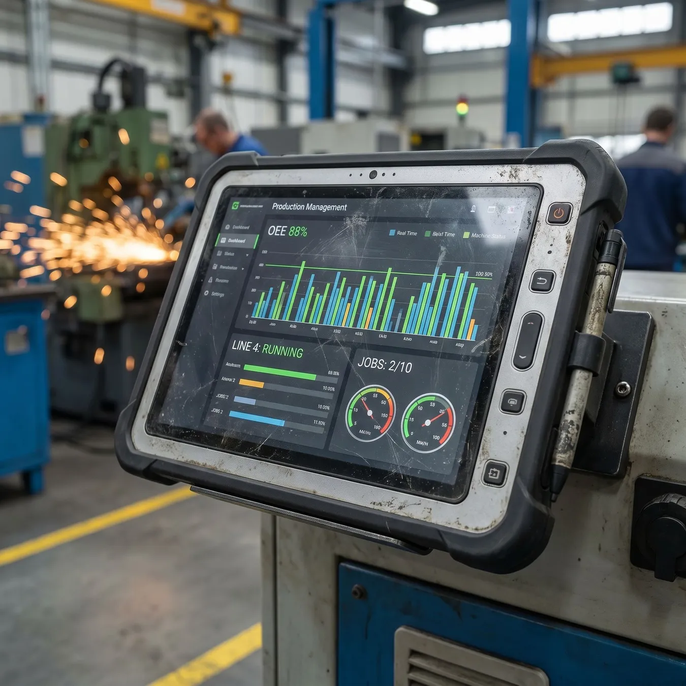 Real-time visibility for operators.
