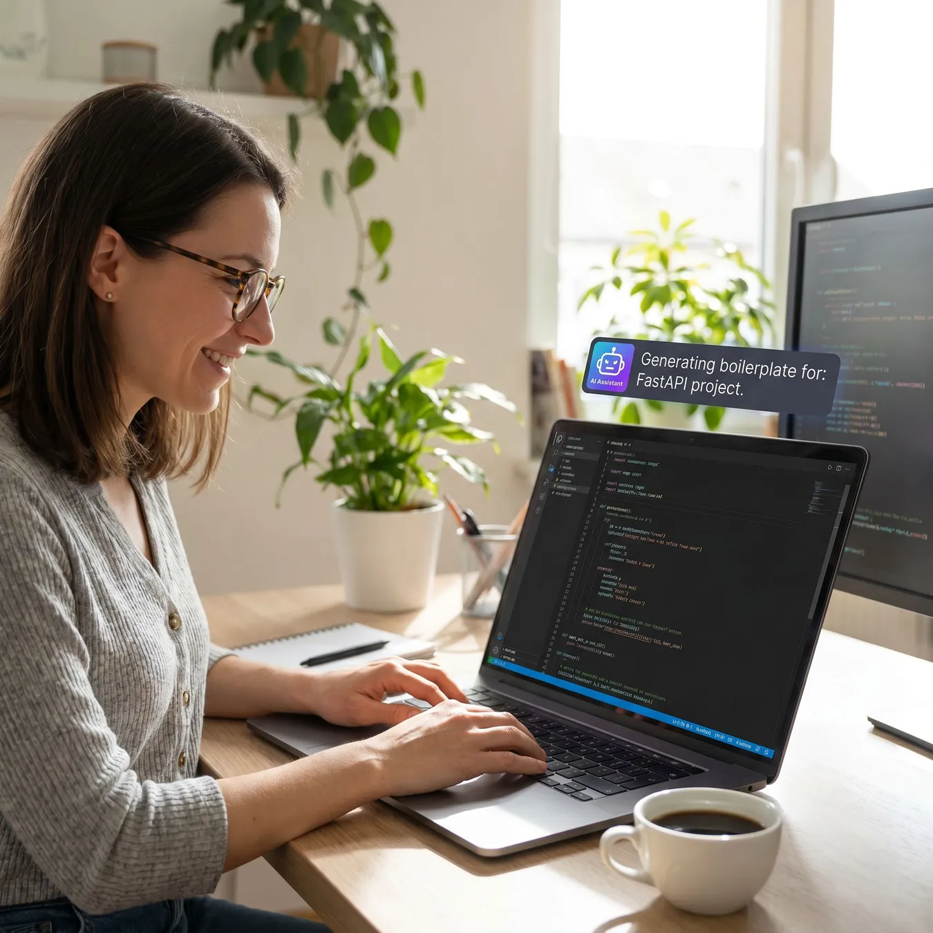 AI tools can handle repetitive coding tasks.