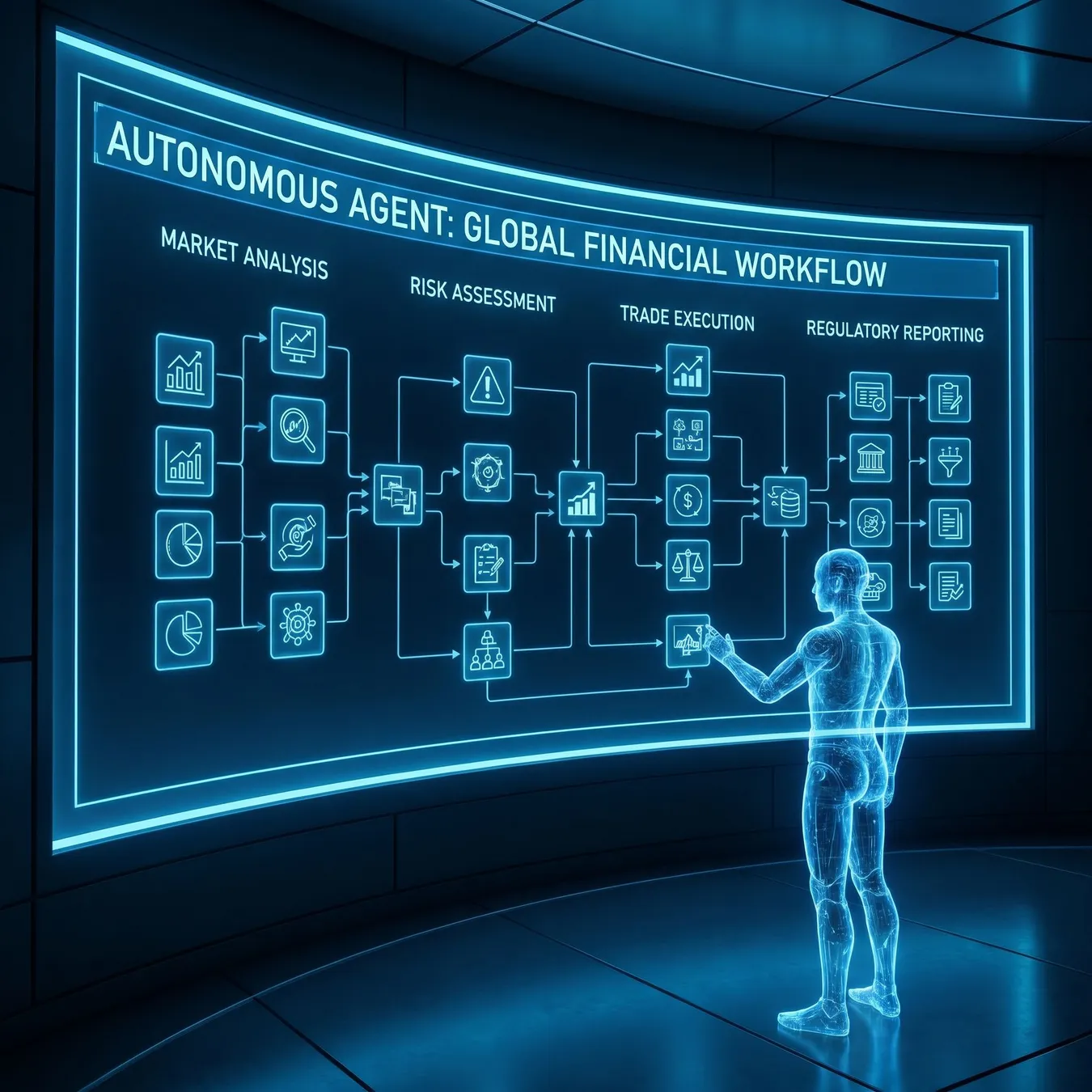 Workflow execution visualization.