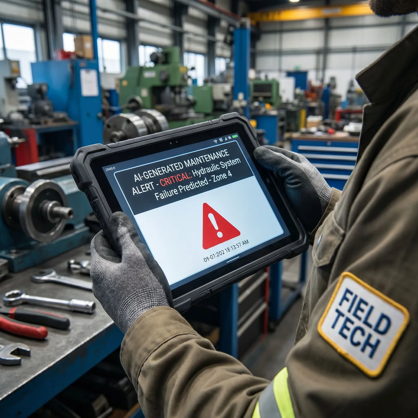 Real-time alerts for floor operators.