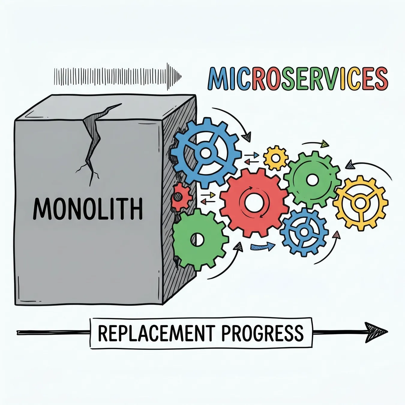 Modernization is a transition from rigid monoliths to flexible, service-oriented architectures.