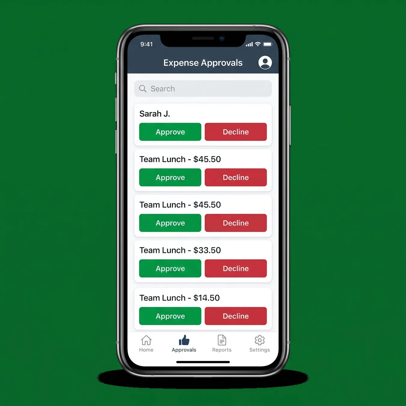 Mobile-first approval workflows.