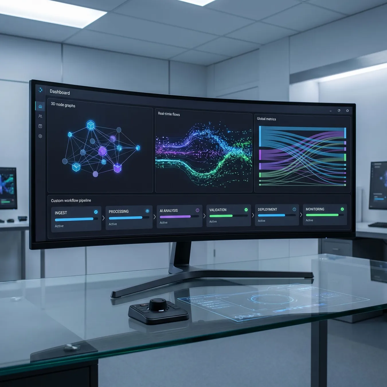 Custom-engineered software replaces fragmented tools with unified operational control.