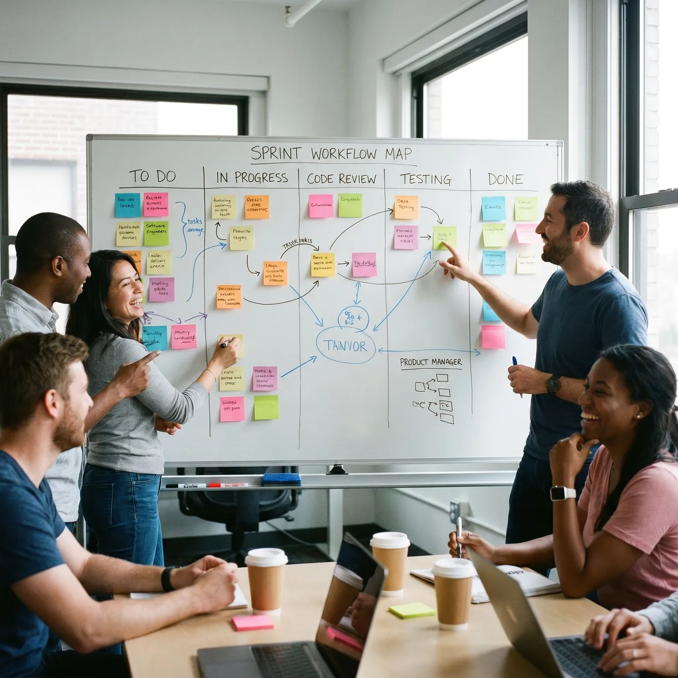 Collaborative workflow mapping.