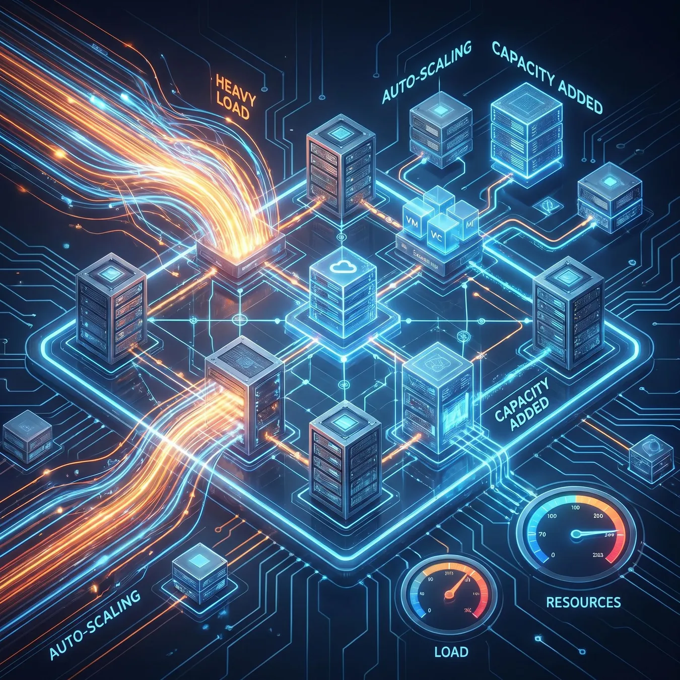 Elastic infrastructure scaling.