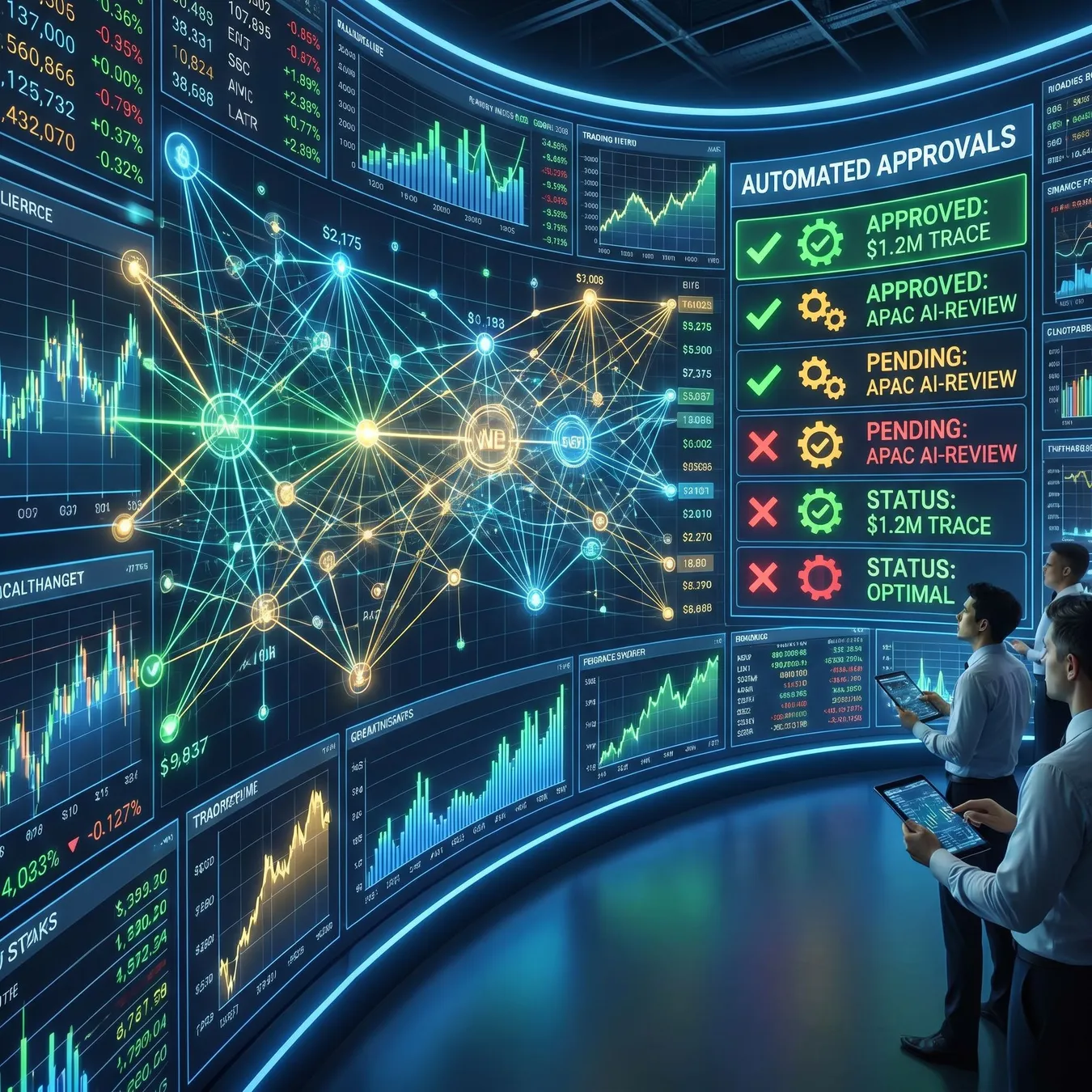 Intelligent dashboards provide real-time visibility into automated financial workflows.