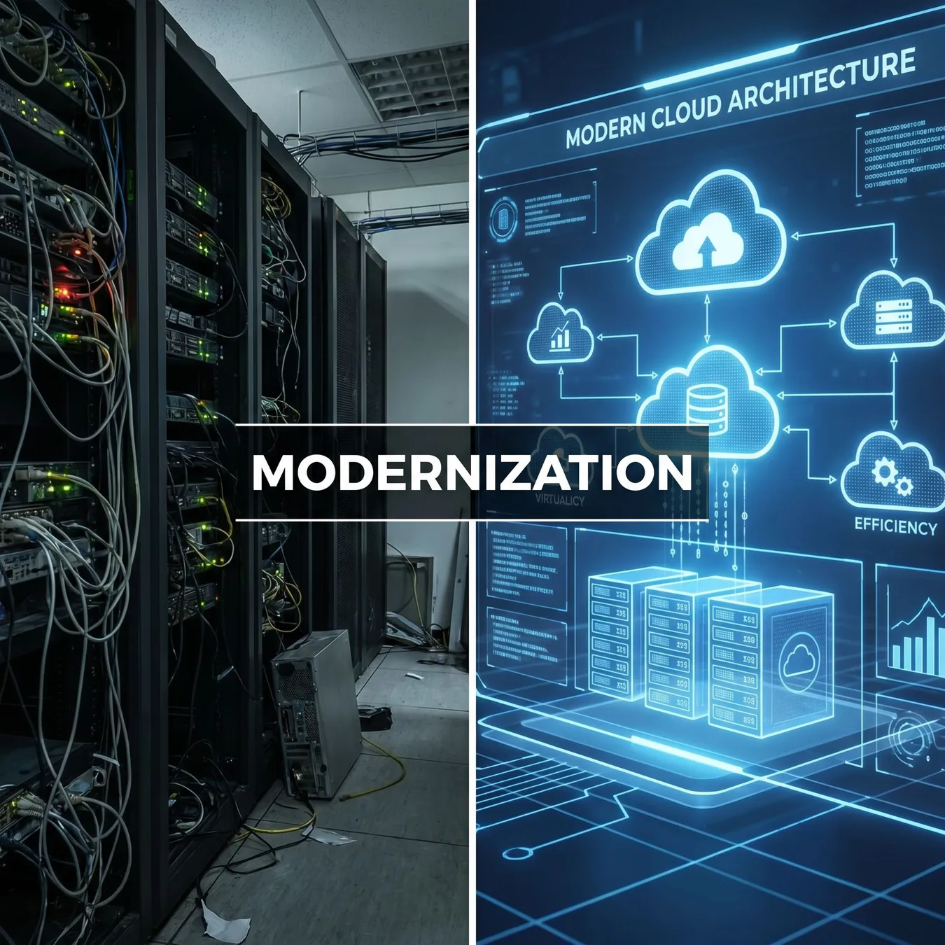 Transitioning from technical debt to cloud-native agility.