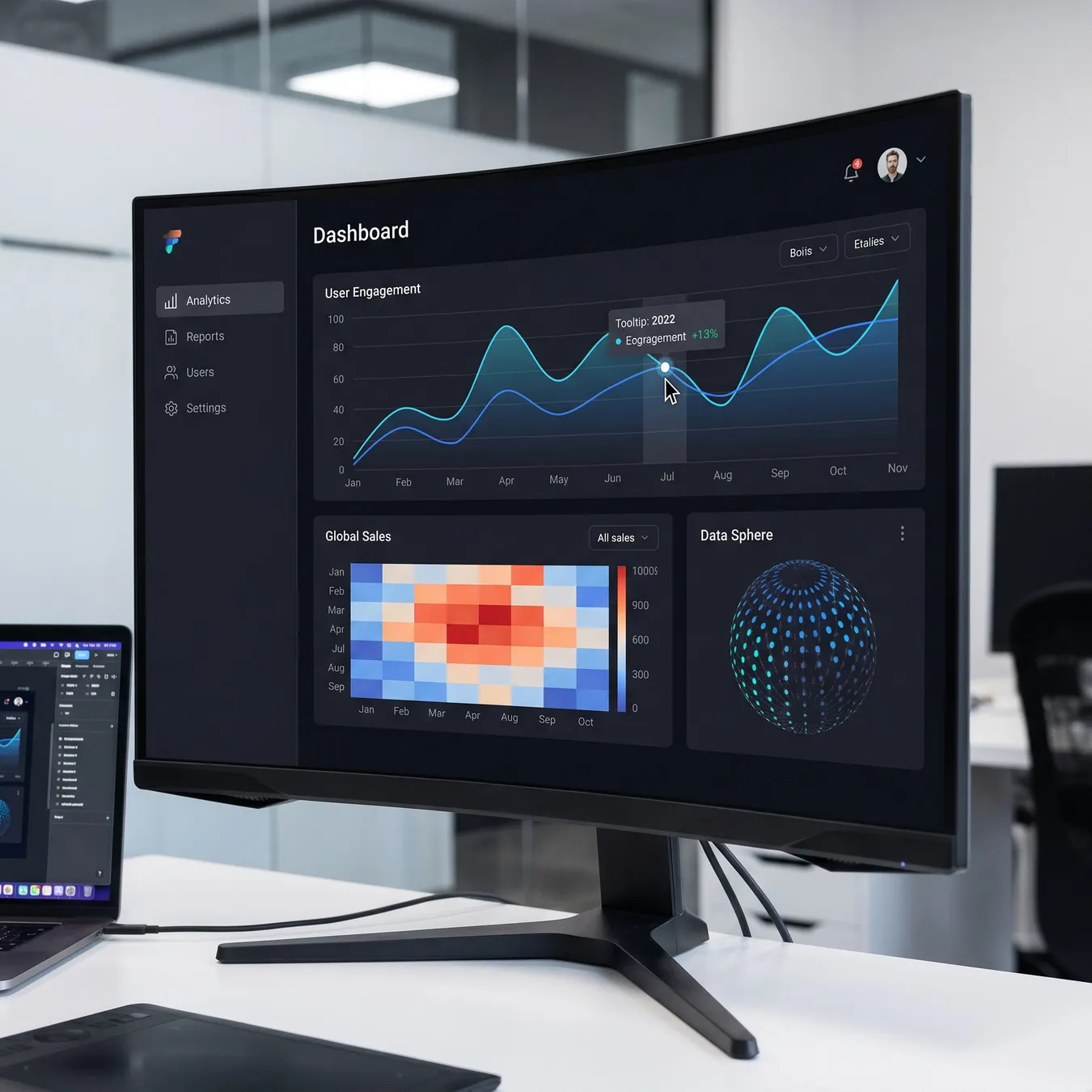 High-fidelity virtual prototypes simulate the final product experience for stakeholders.