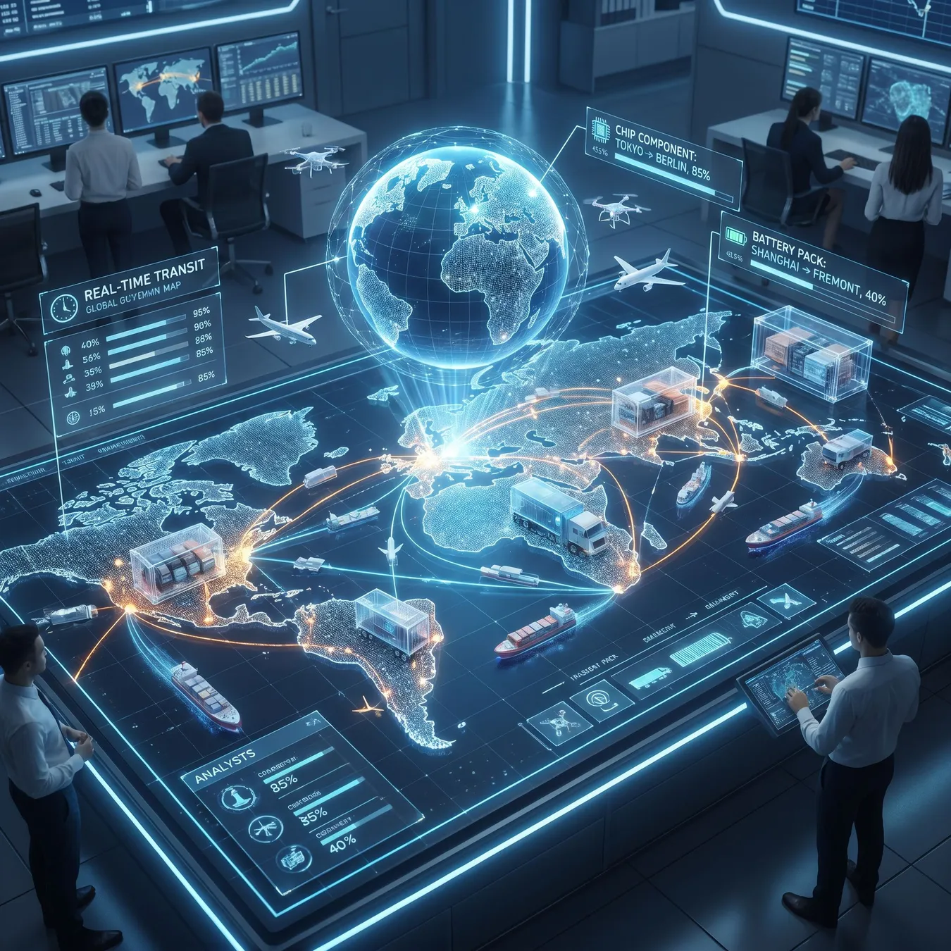 Supply chain integration provides end-to-end visibility.