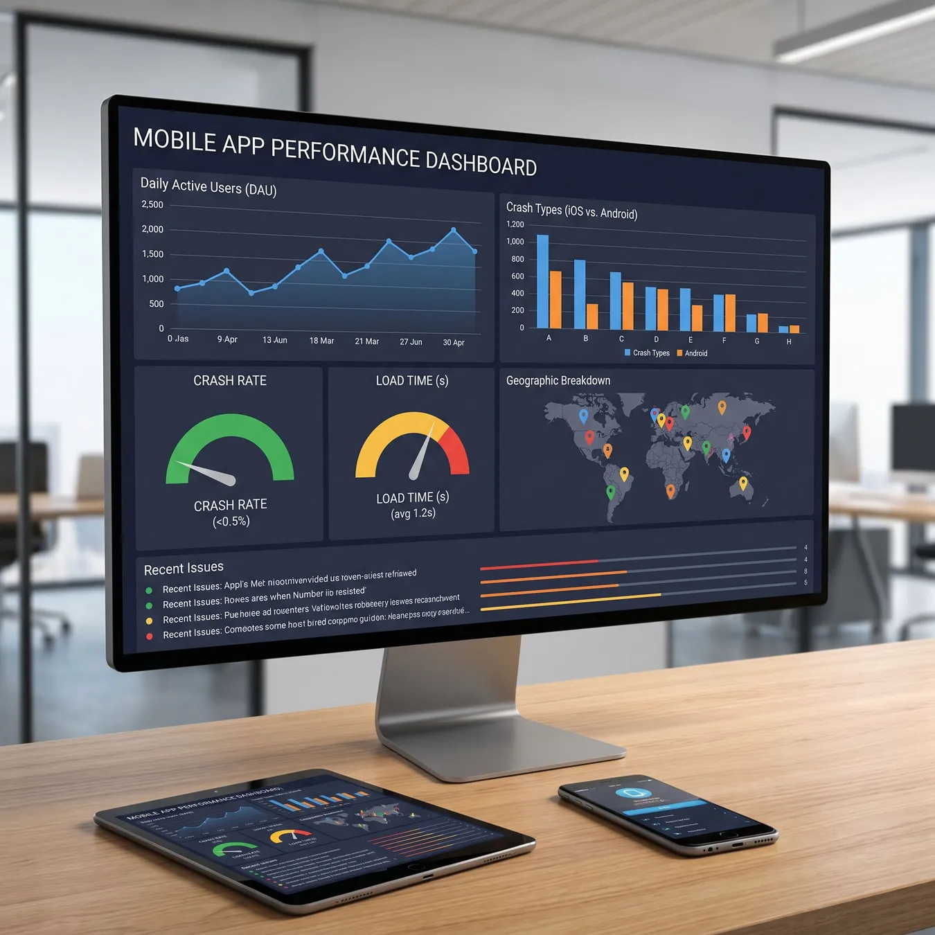 We monitor production apps to ensure 99.9% reliability.