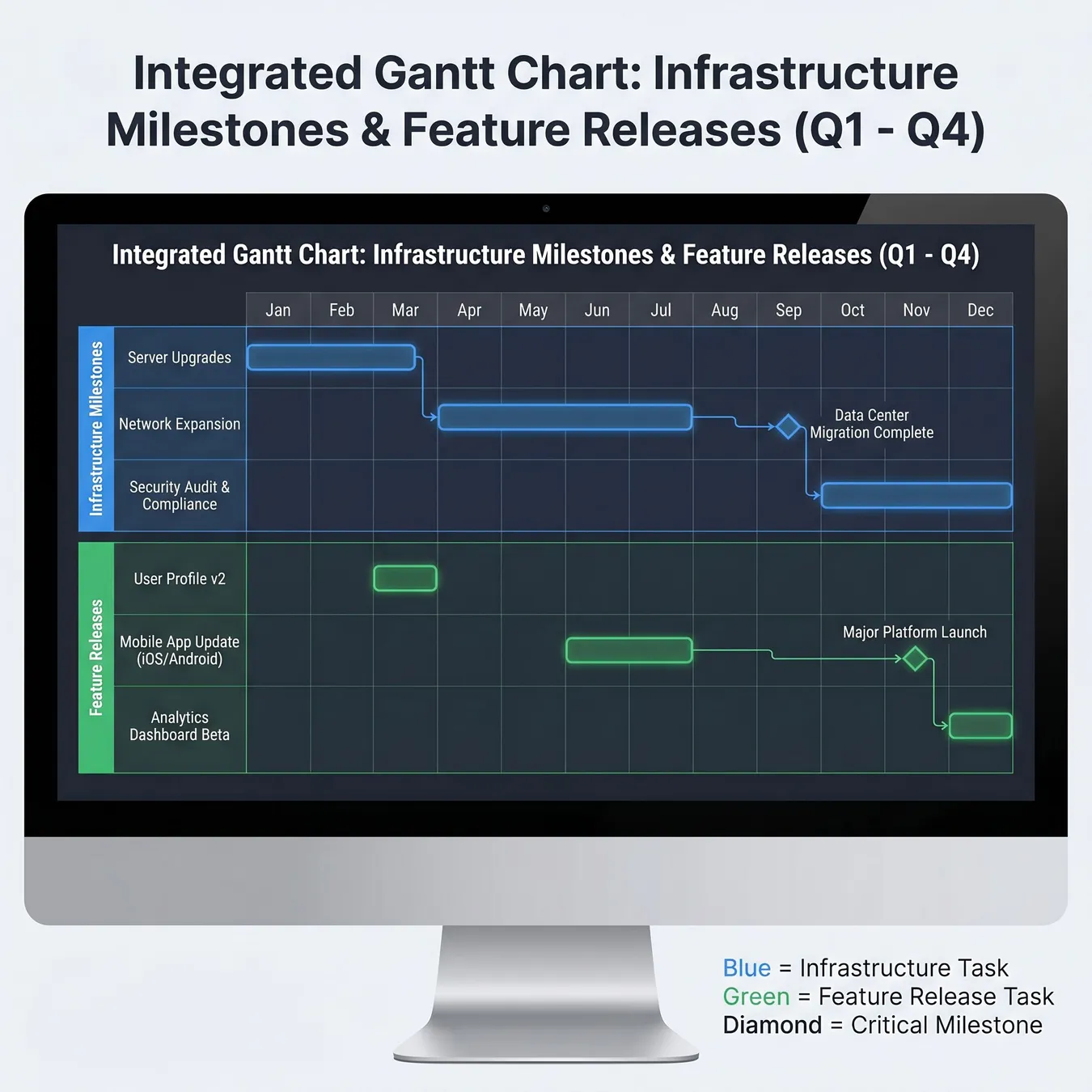 Integrated roadmap view.