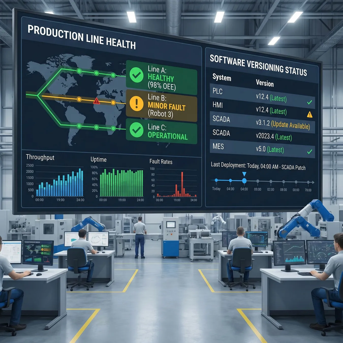Integrated operational dashboard.