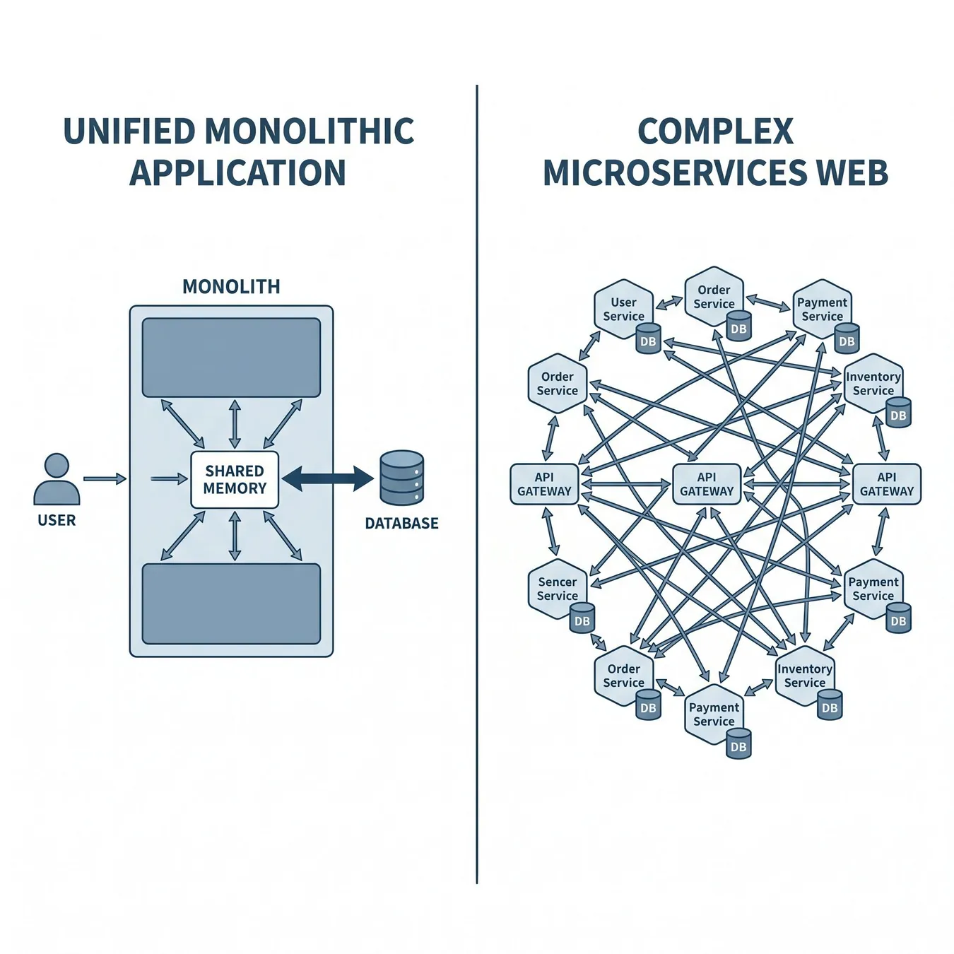 Monolithic architecture simplifies data flow and deployment by keeping the system in a single process.