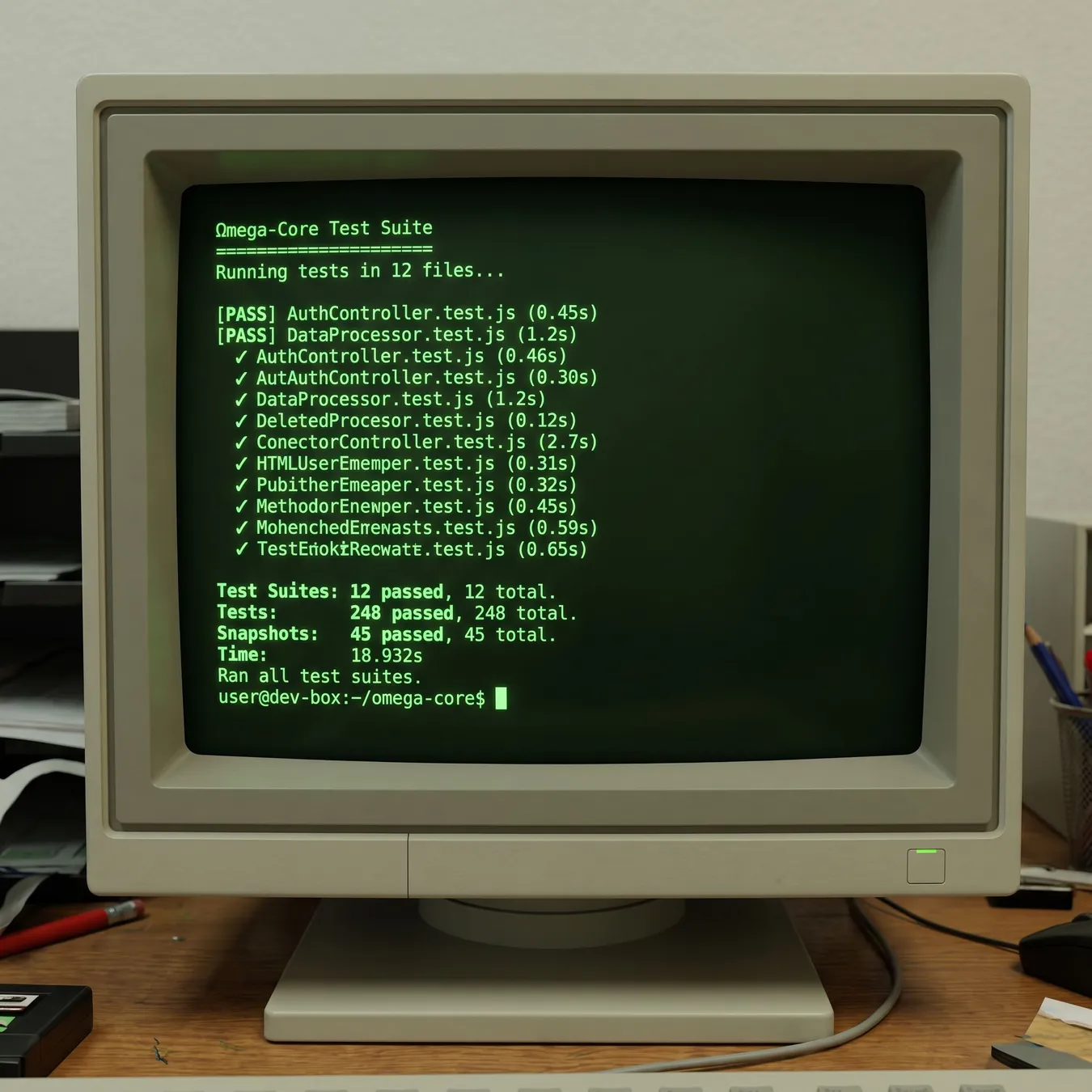 Automated test validation.