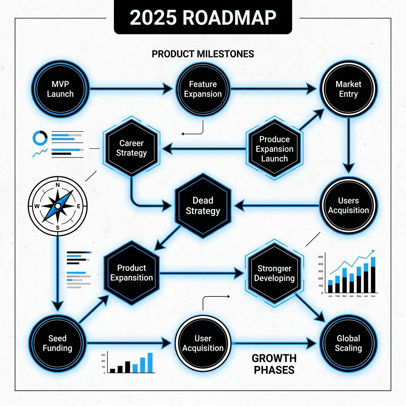 Visualizing the path from MVP to a scaled production environment.