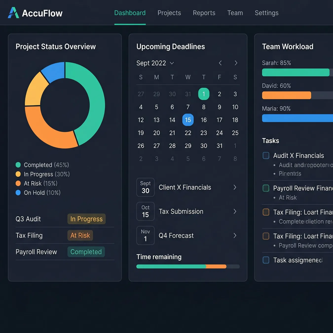 Centralized visibility into firm-wide operations.