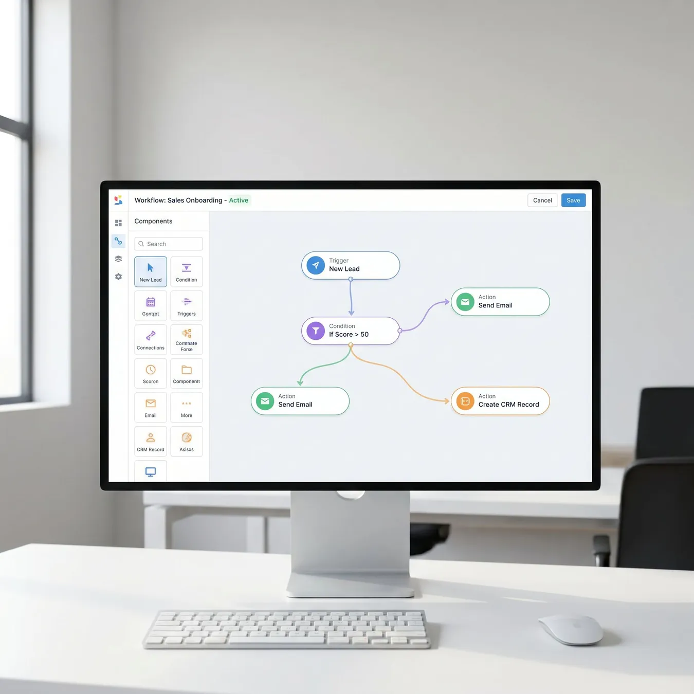 Visualizing complex business logic through automated workflow systems.