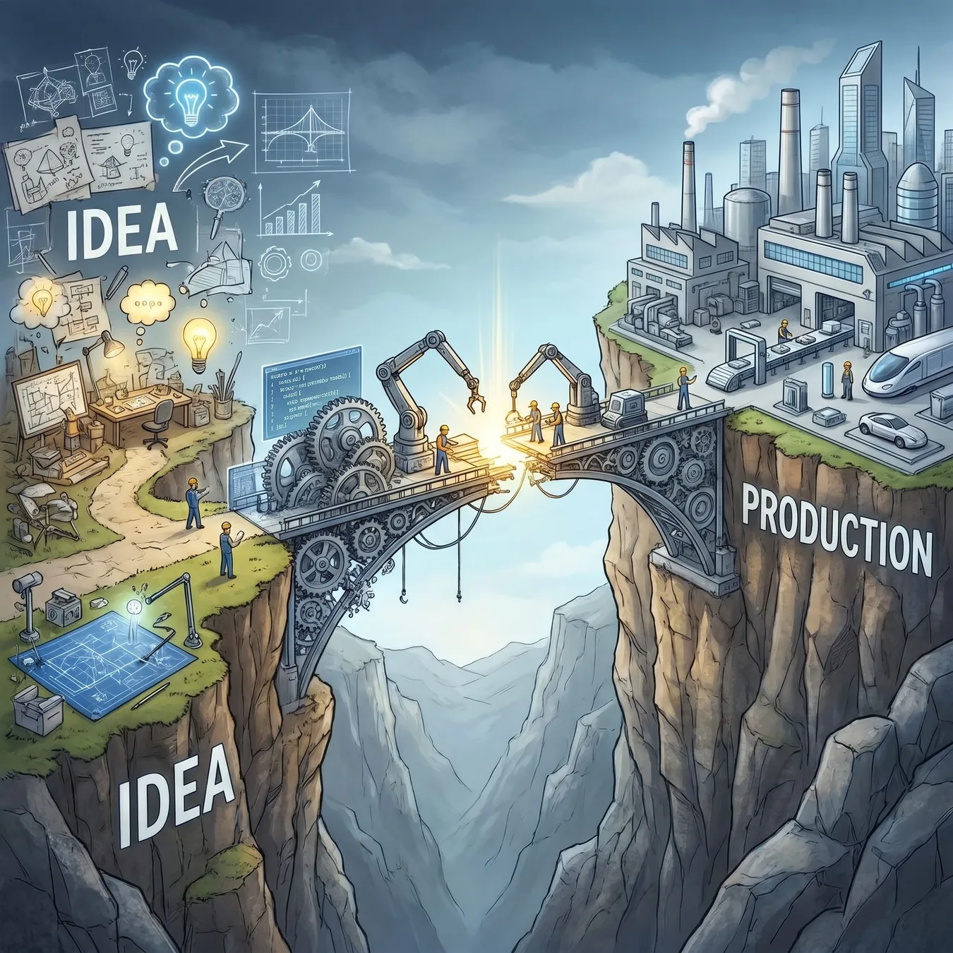 Bridging the gap between a prototype and a production-ready product.