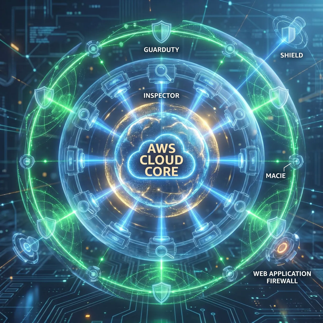 Visualizing AWS-native security layers.
