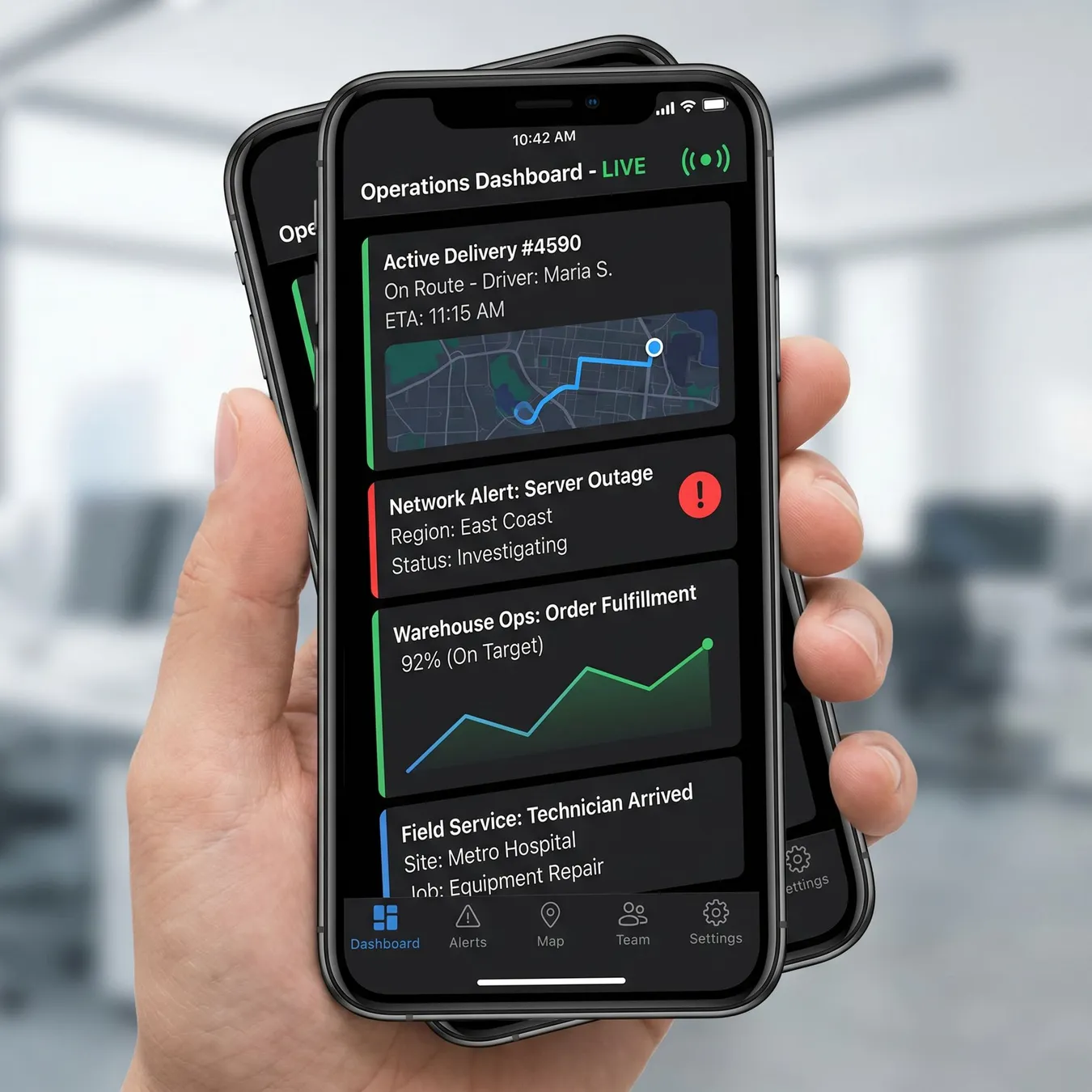 Mobile-first field operations.